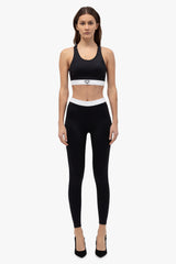 sustainable-legging-black/white-1 | Lumiere Paris